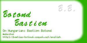 botond bastien business card